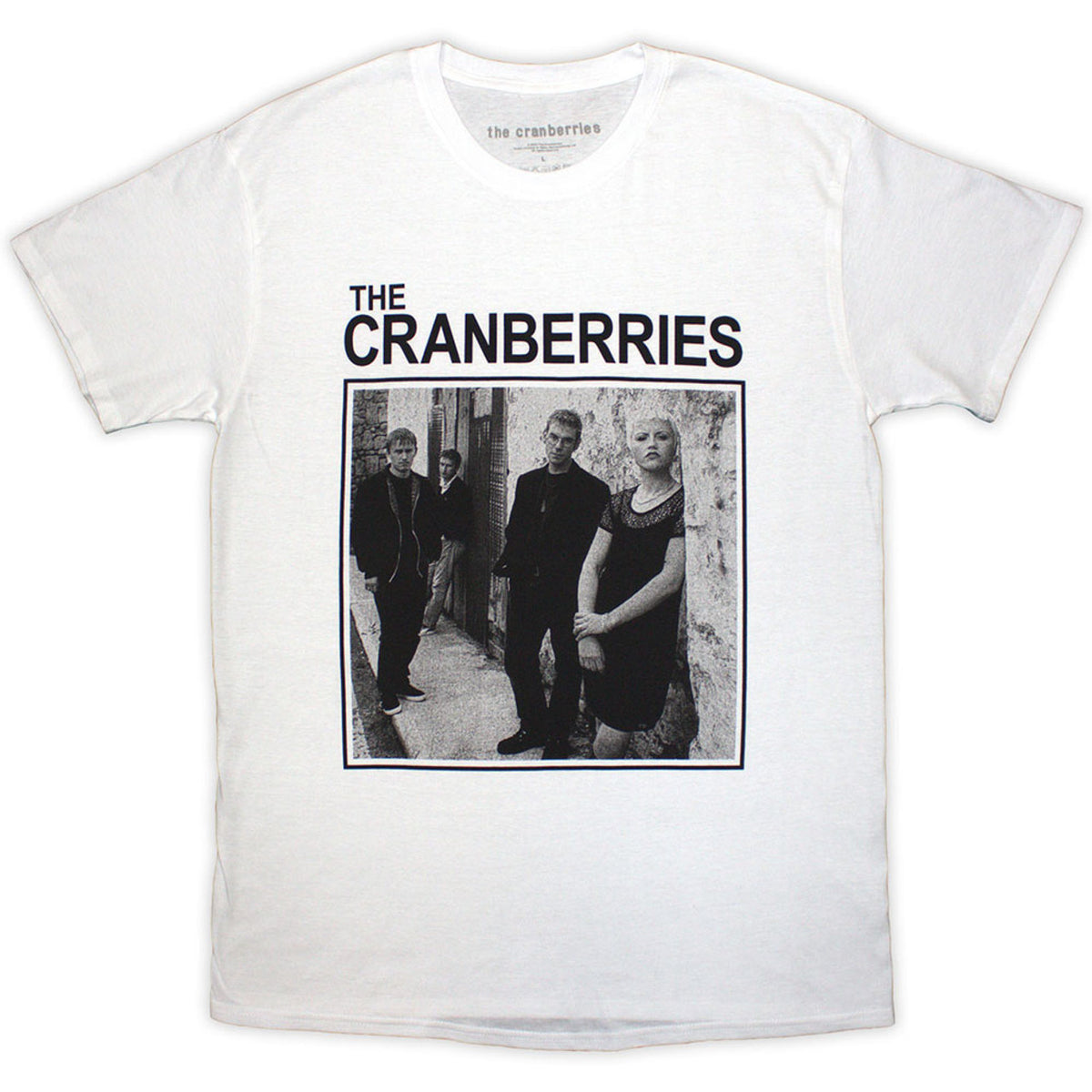Cranberries Square Photo White Tee