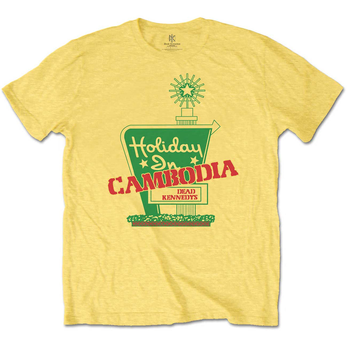 Dead Kennedys Holiday in Cambodia Yellow Tee