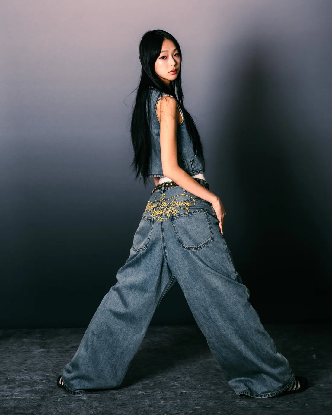 Sense Wide Leg Low Rise Jeans