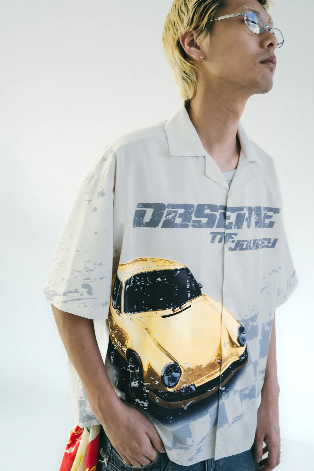 Sense Racing Full Print Ivory Shirt