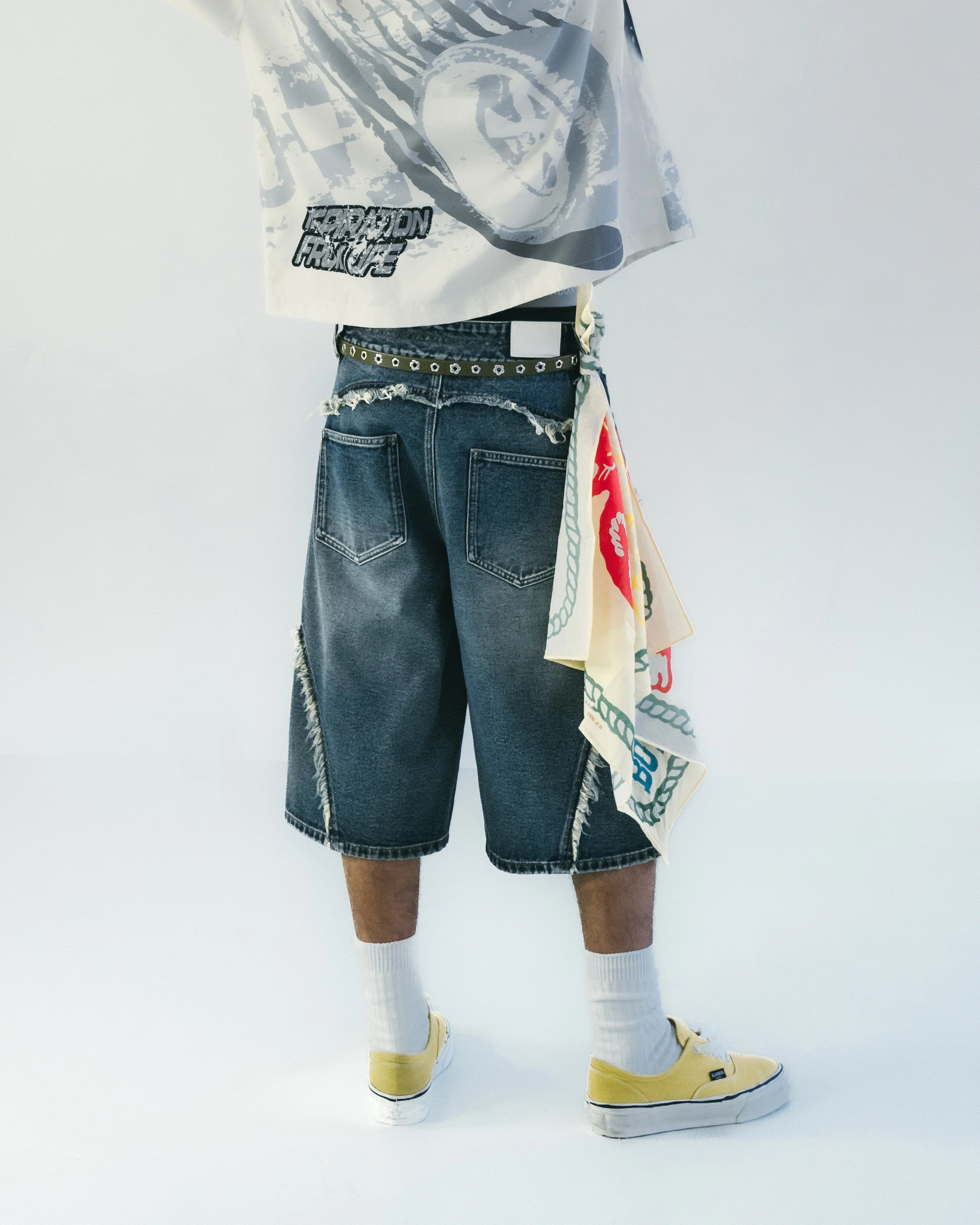 Sense Twist Seam Carpi Indigo Blue Jorts