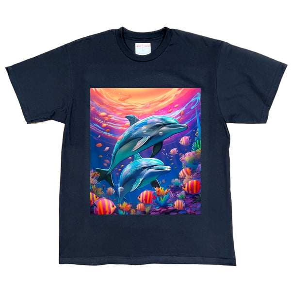 Dolphins in Colour Design Tee