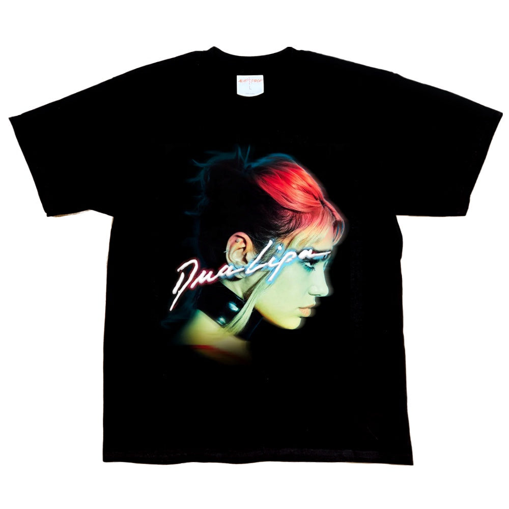 Dua Lipa Portrait Black Tee