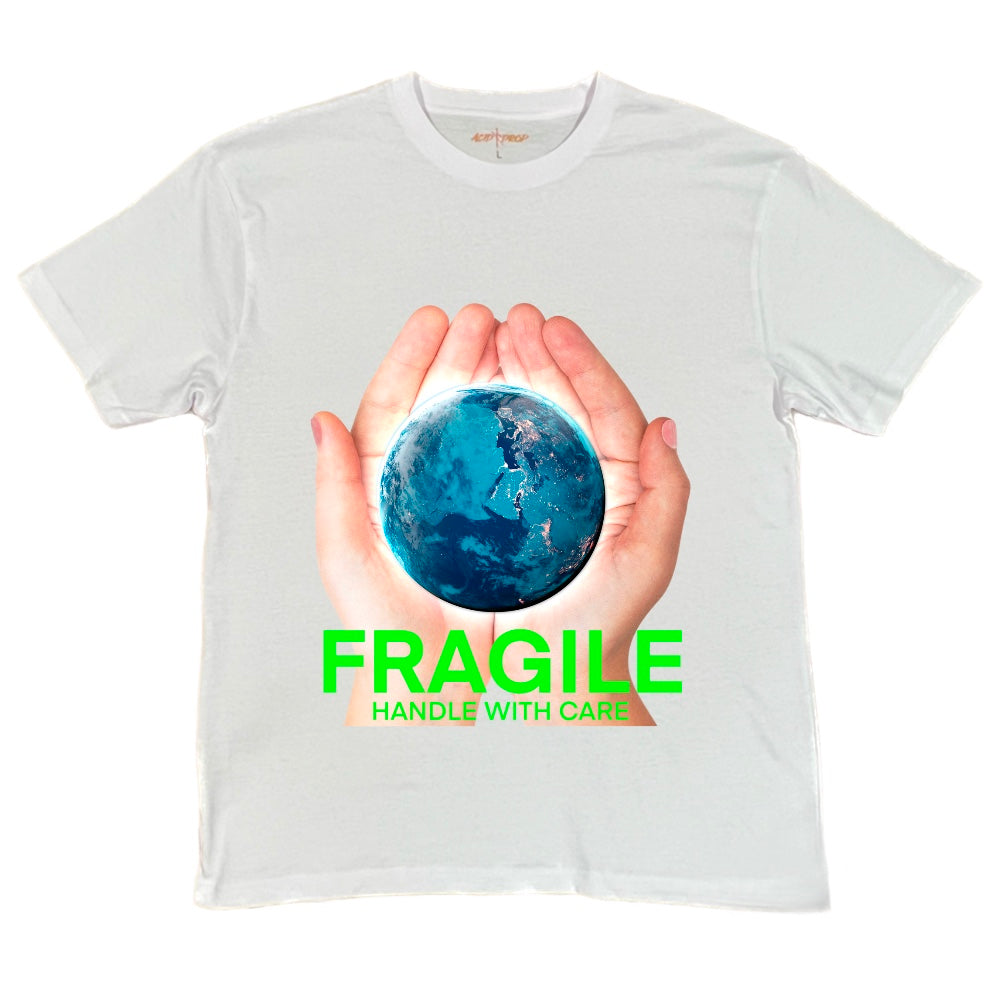 Earth Fragile Hands Use Less Tee