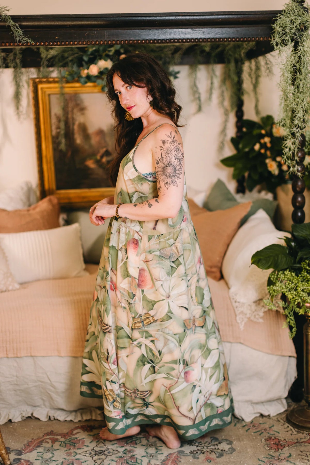 Fleur De Soleil Boheme Slip Dress