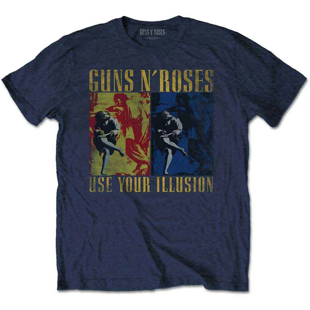 Guns N Roses Use Your Illusion Navy Tee