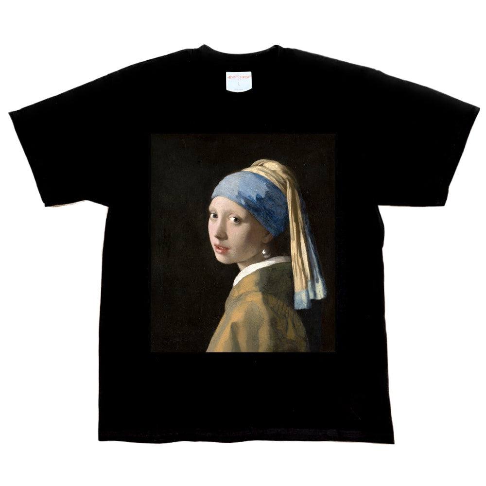 Girl with Pearl Earring Black Tee