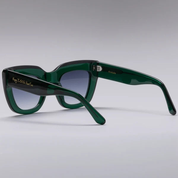 Happy Harlot Whore Emerald Sunglasses