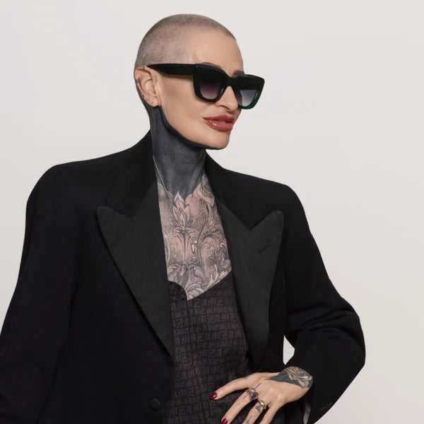 Happy Harlot Whore Emerald Sunglasses