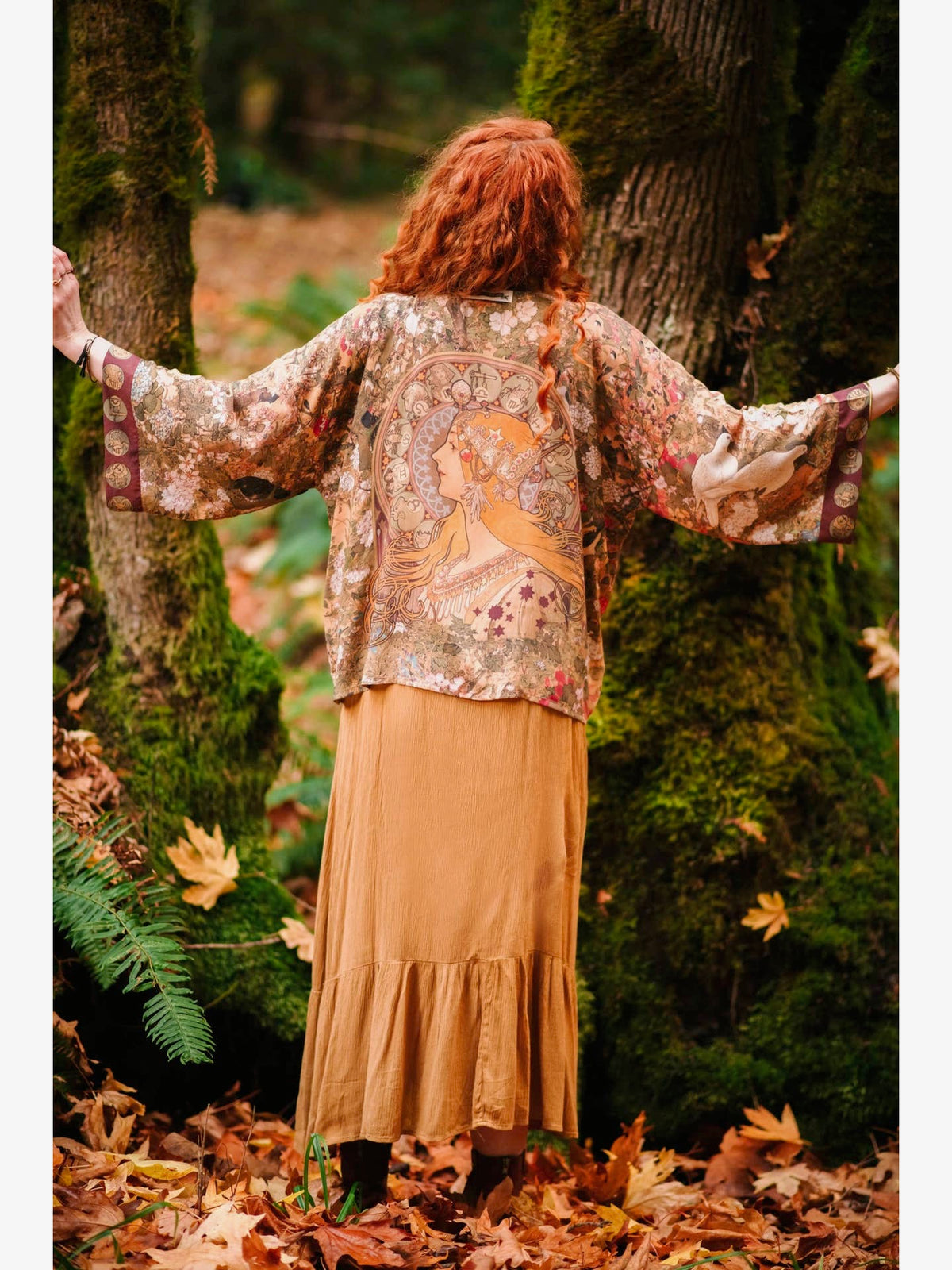 Dream Weaver Pixie Duster Cropped Kimono w Zodiac