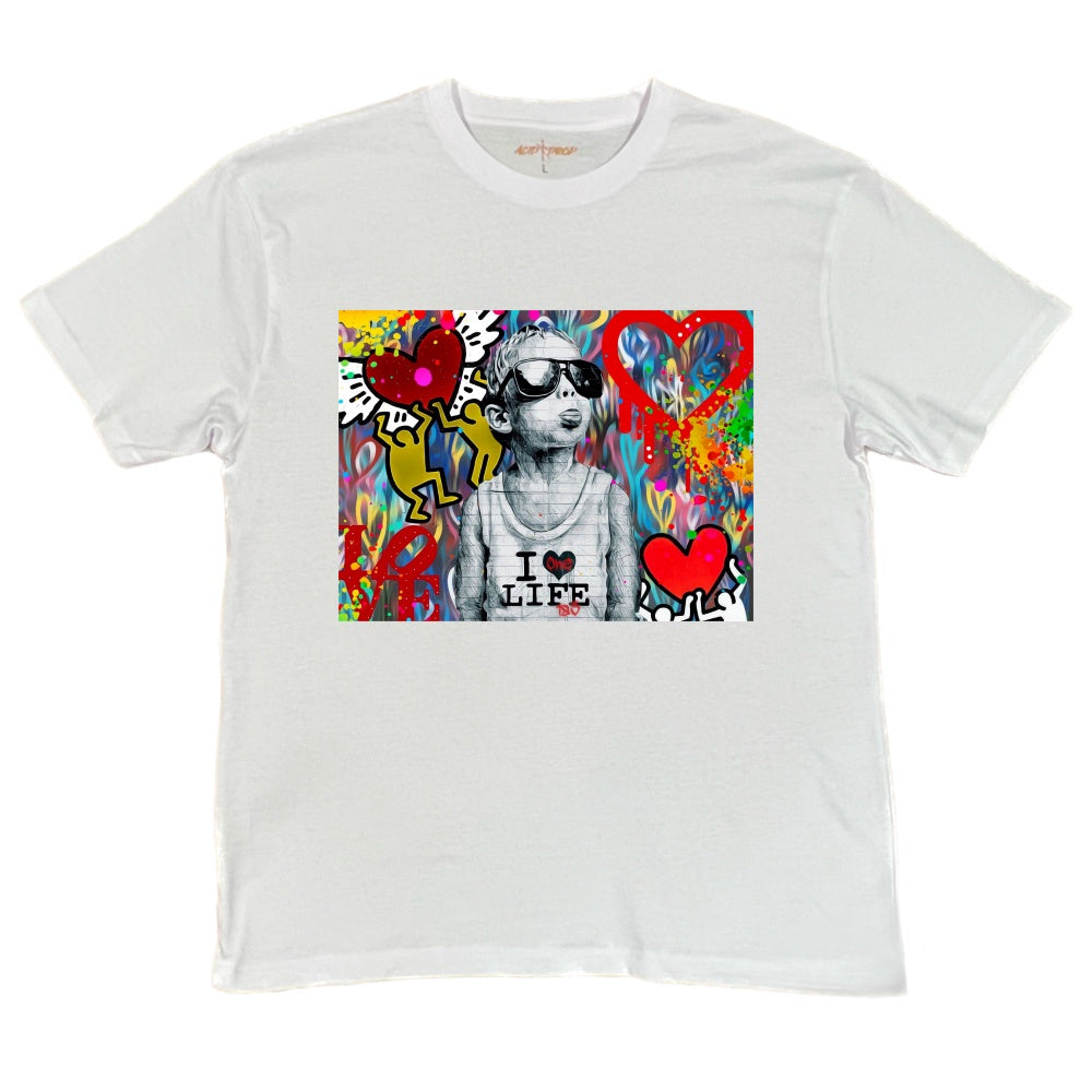 I Love Life Graffiti Tee