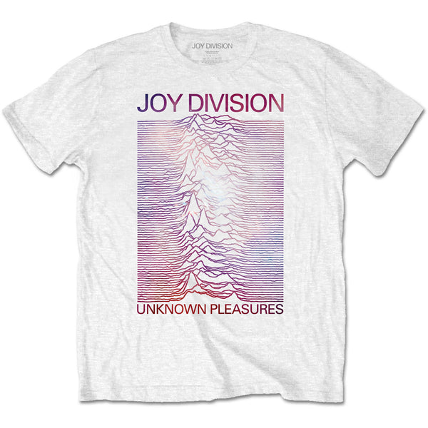 Joy Division Space - Unknown Pleasures Gradient White Tee