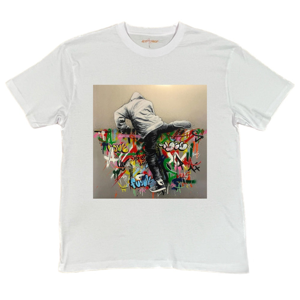 Jump the Wall Graffiti Tee
