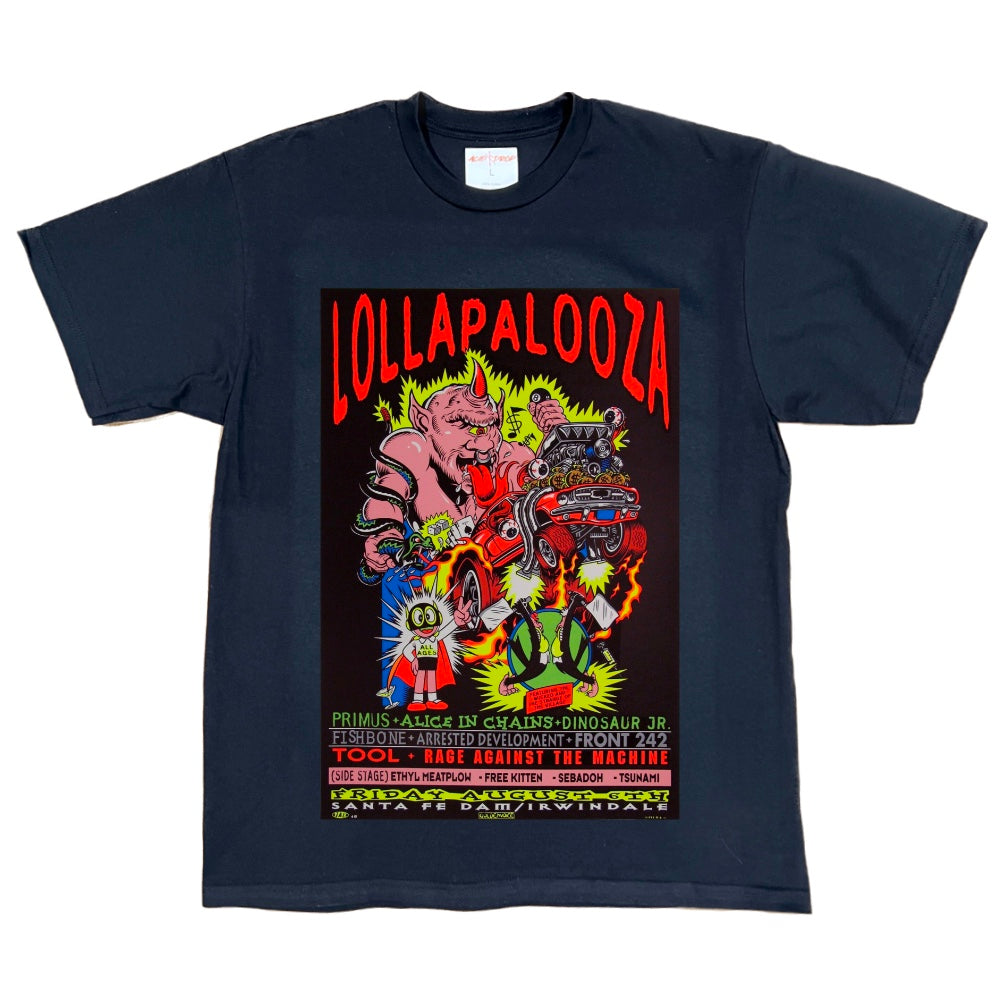 Lollapalooza Poster Black Tee