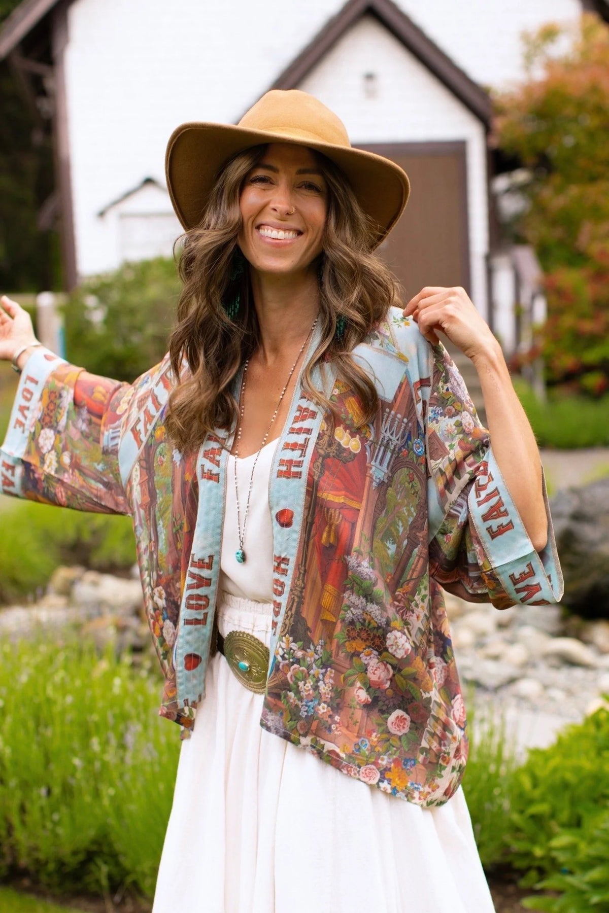 Love Language Pixie Duster Cropped Kimono