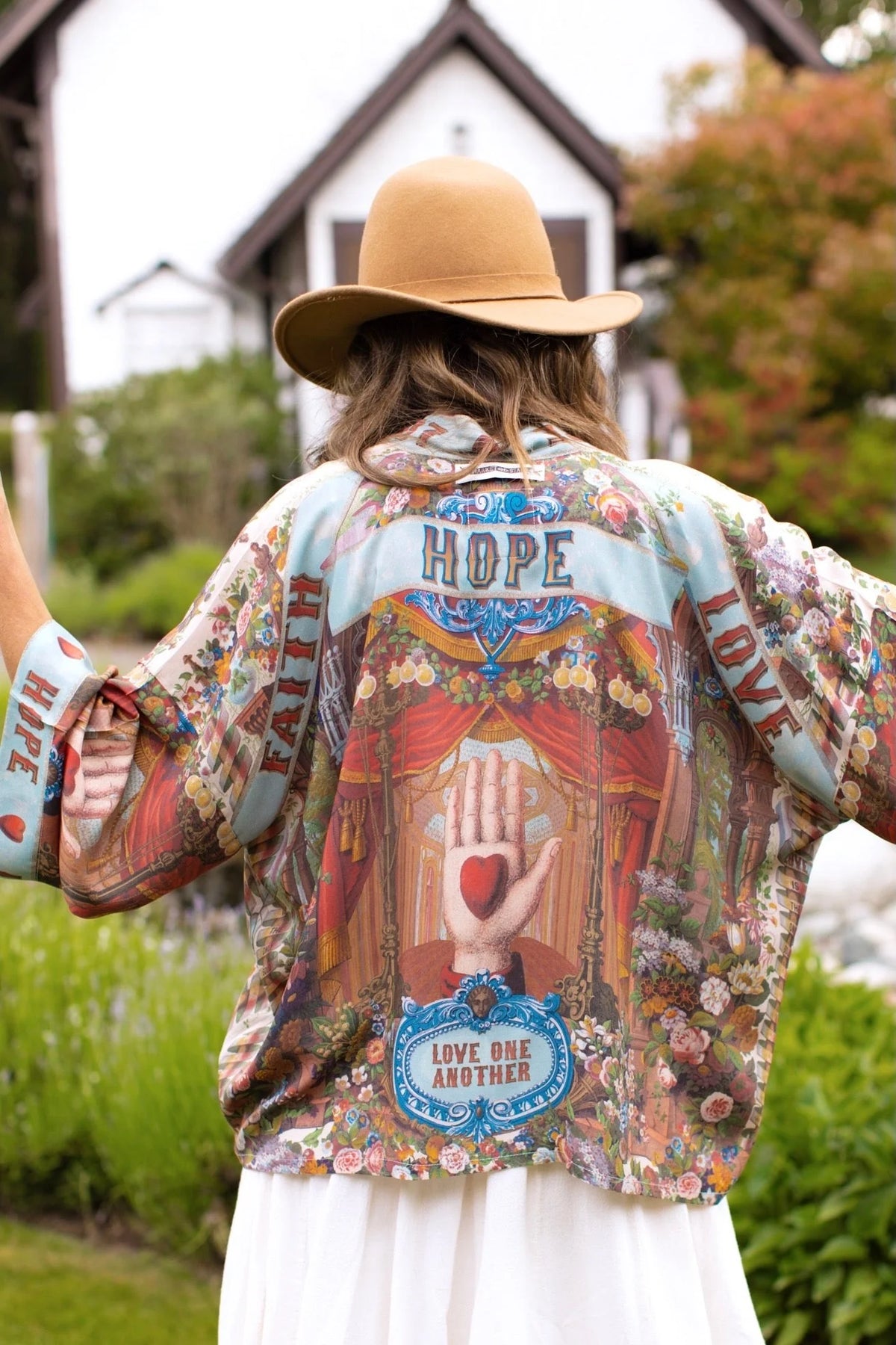 Love Language Pixie Duster Cropped Kimono