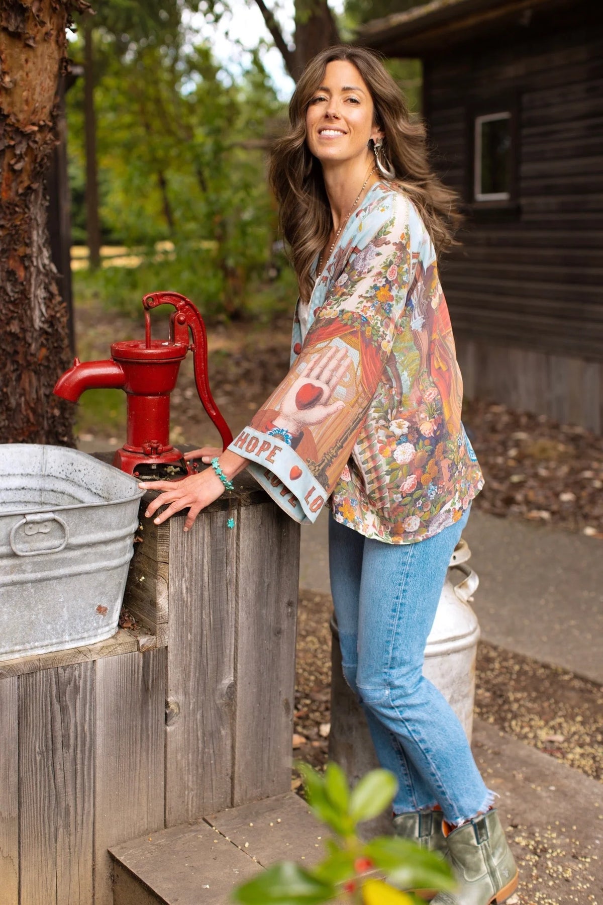 Love Language Pixie Duster Cropped Kimono