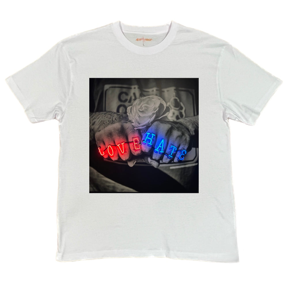 Love Hate Art Design Tee