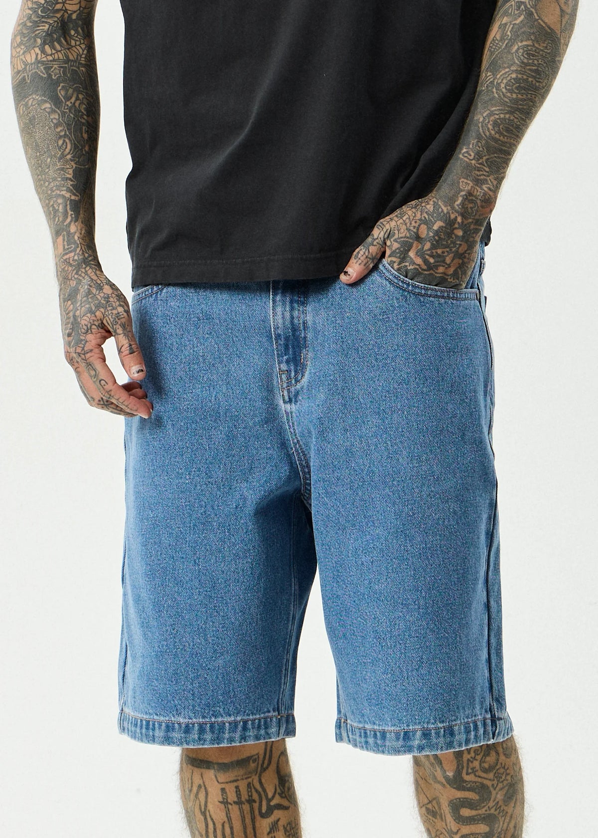 Lil C Denim Baggy Fit Short 22 Inch