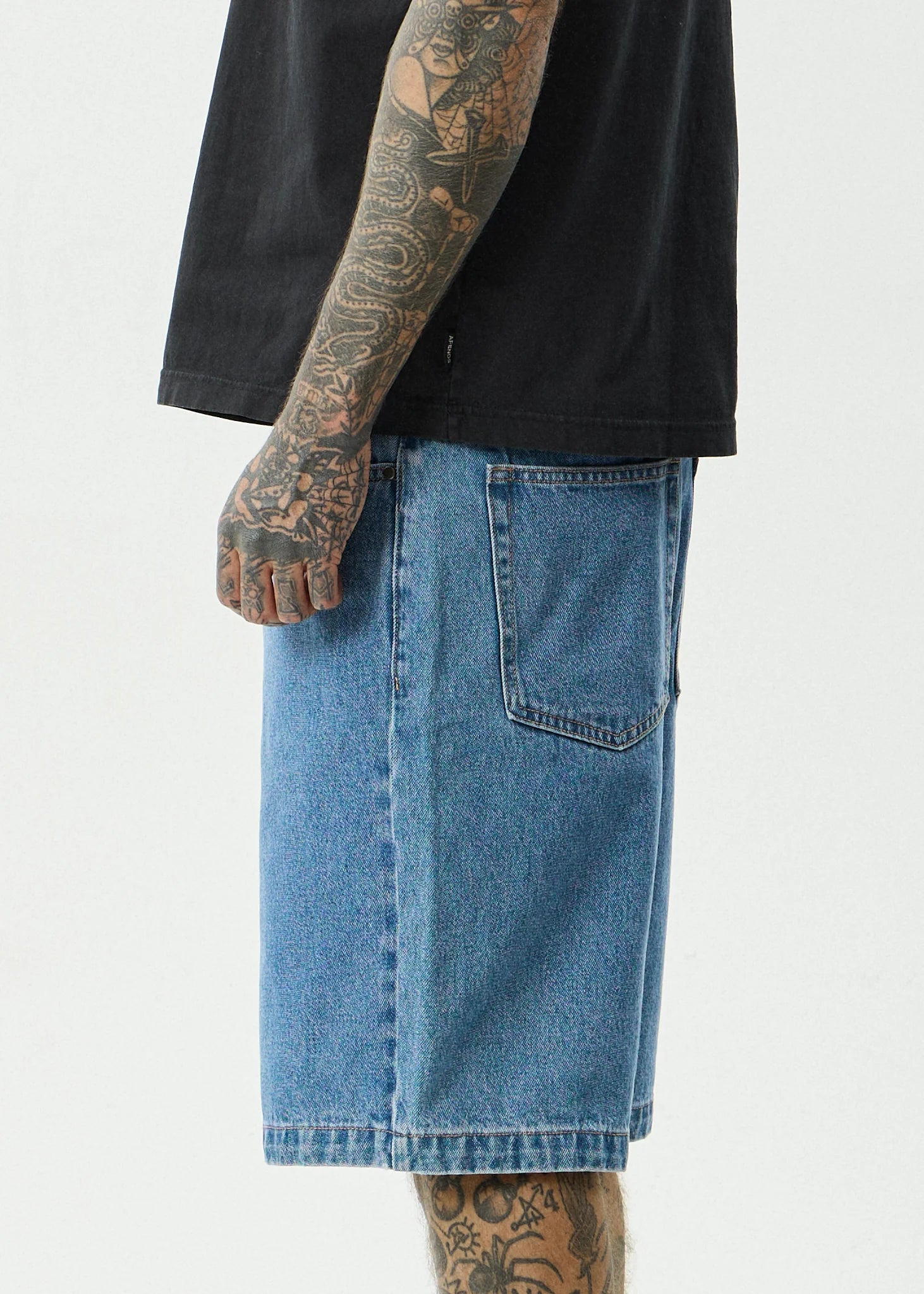 Lil C Denim Baggy Fit Short 22 Inch