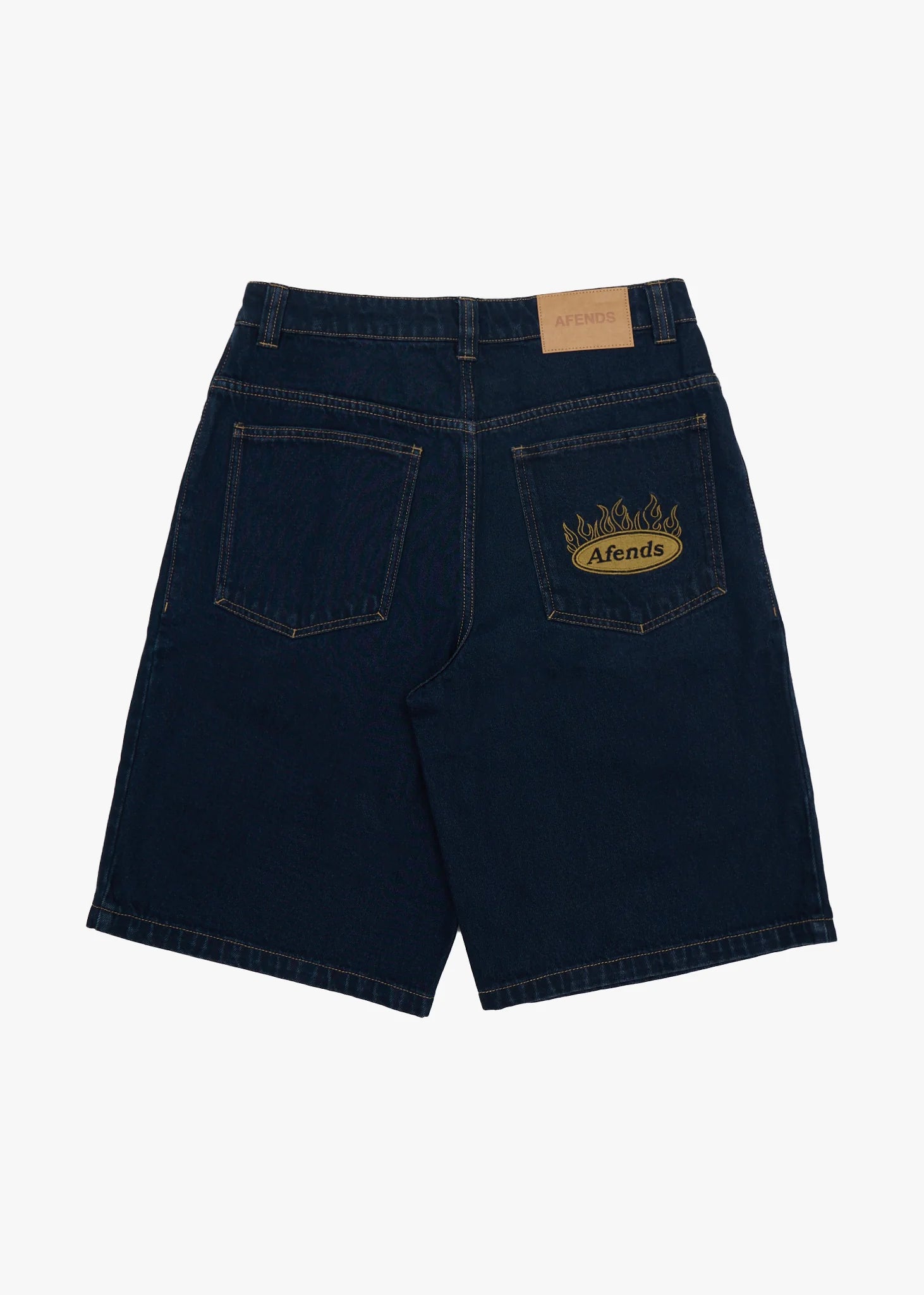 Fast Forward Denim Ultra Baggy Pleated Short 24" - Ink