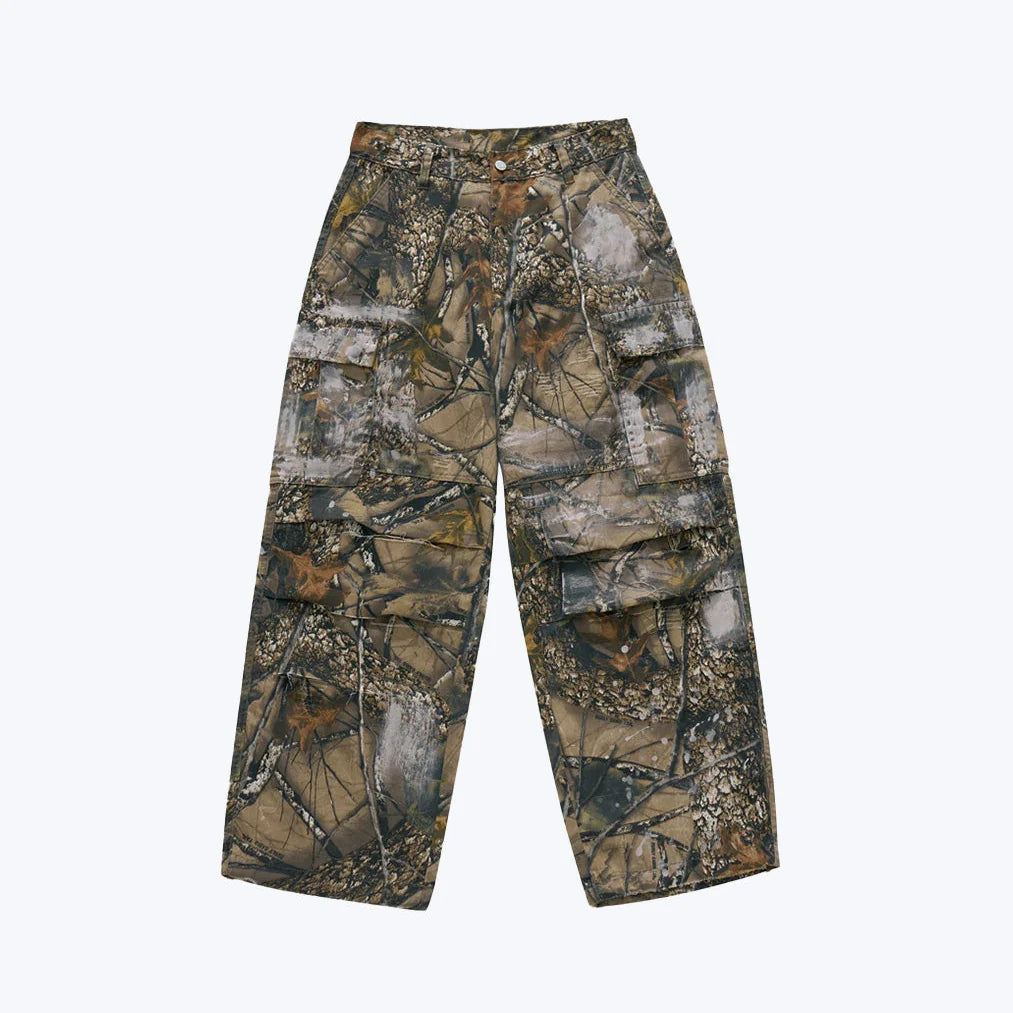 Sense Dirty Splash Cargo Pants Woodland
