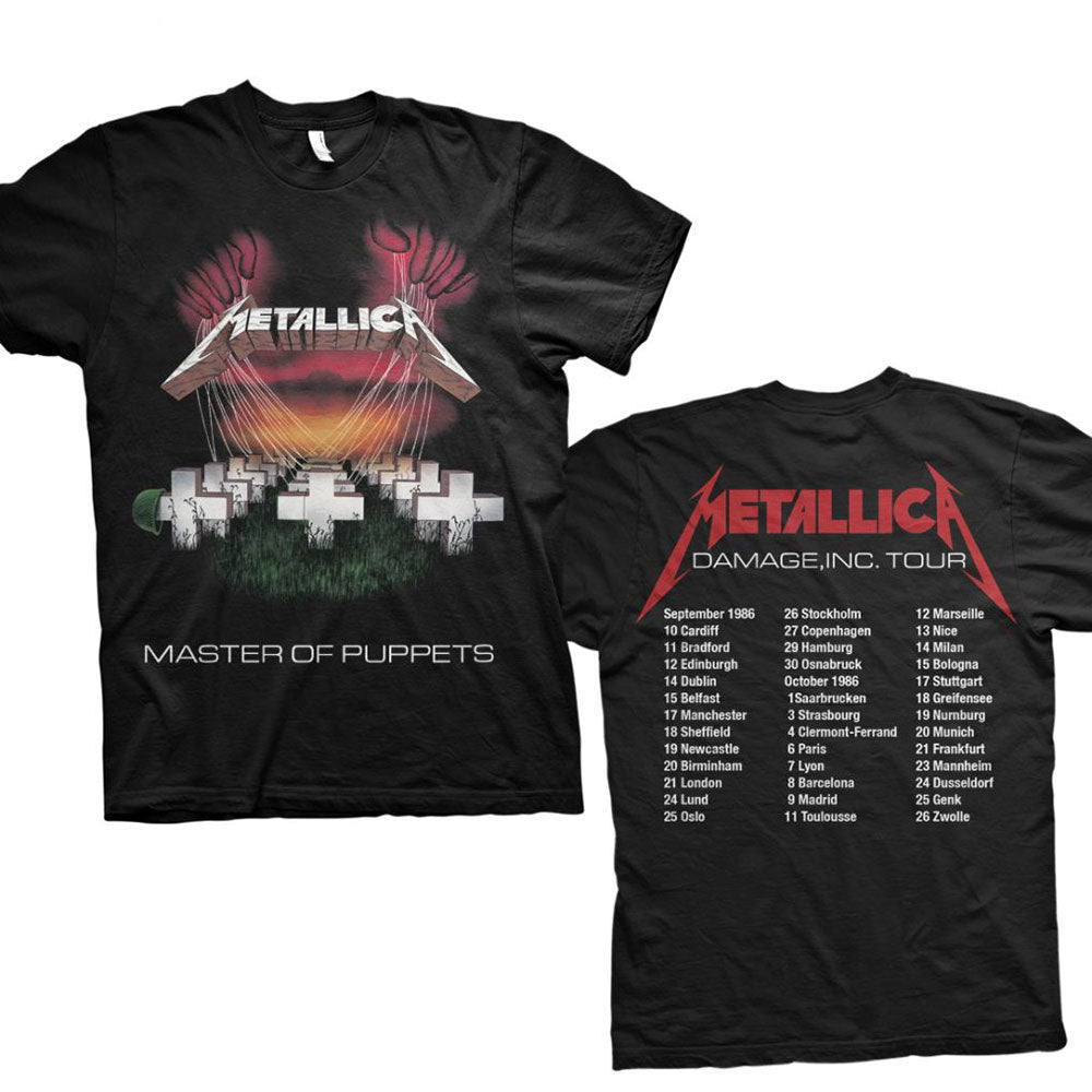 Metallica Master of Puppets European Tour Tee
