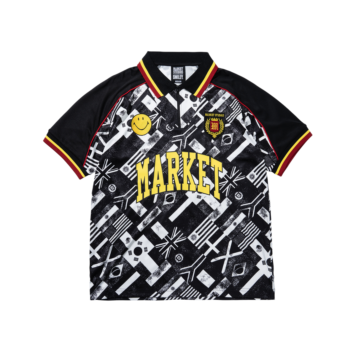 Smiley International Flags SS Soccer Tee