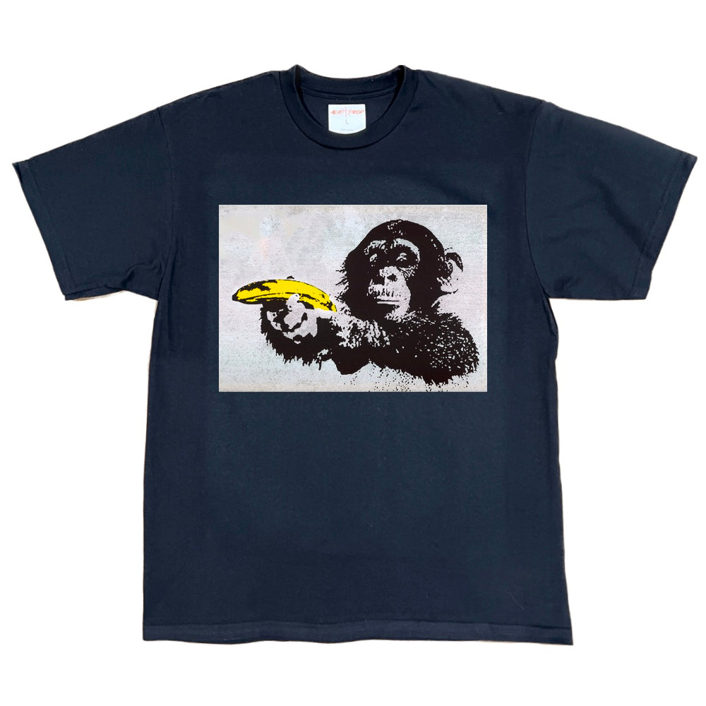 Monkey with Banana Graffiti Tee