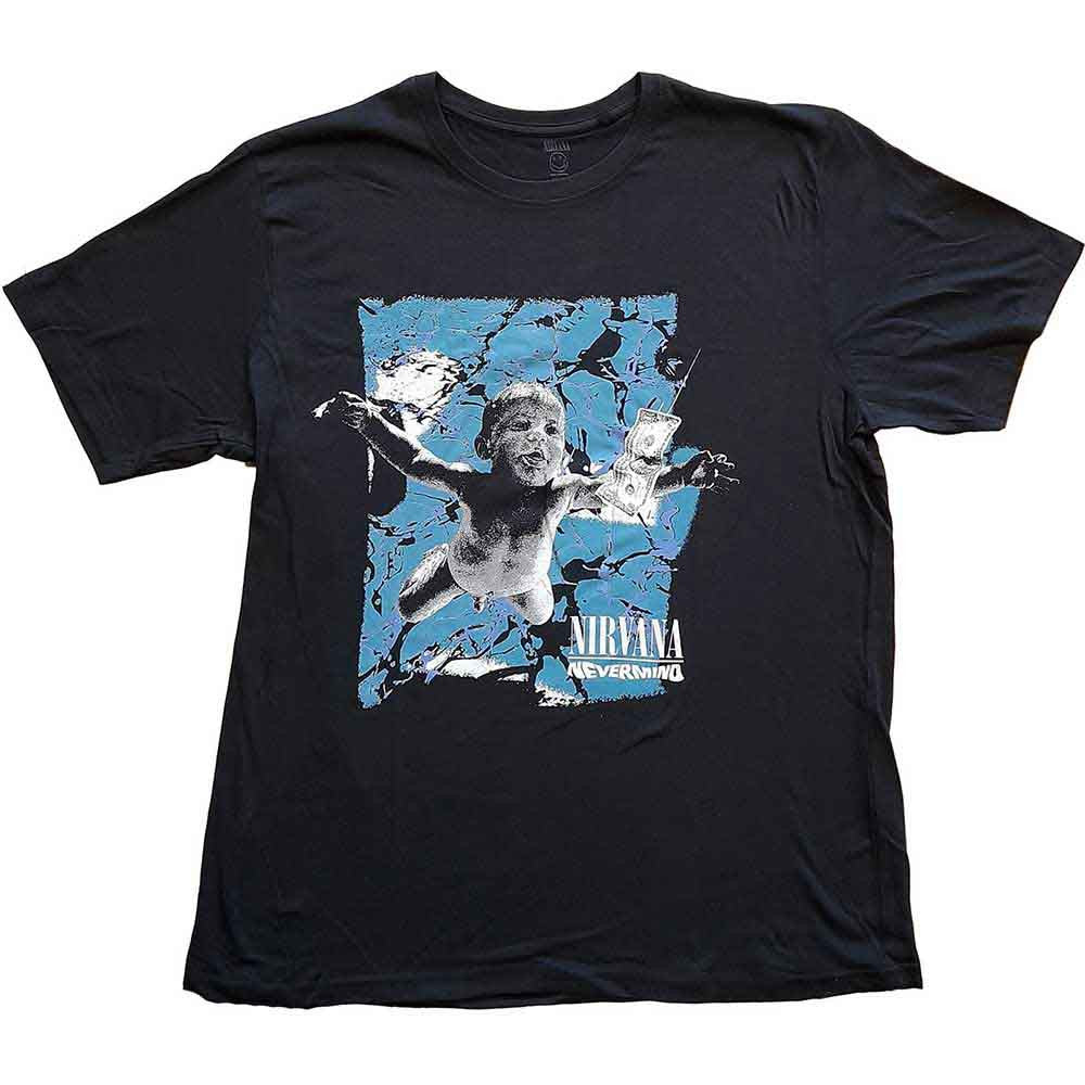 Nirvana Nevermind Cracked Black Tee