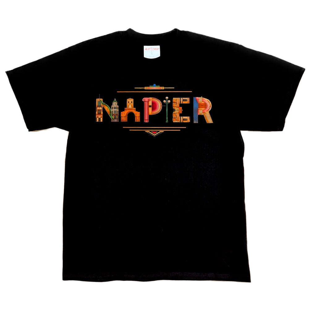Napier Art Deco Text Tee