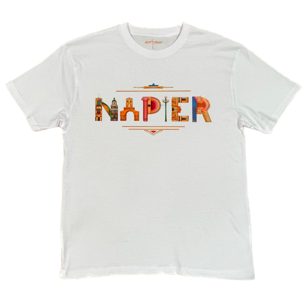 Napier Art Deco Text Tee