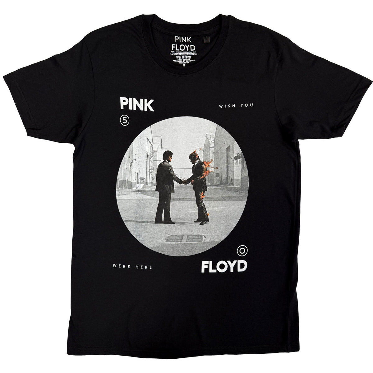 Pink Floyd Man On Fire Black Tee