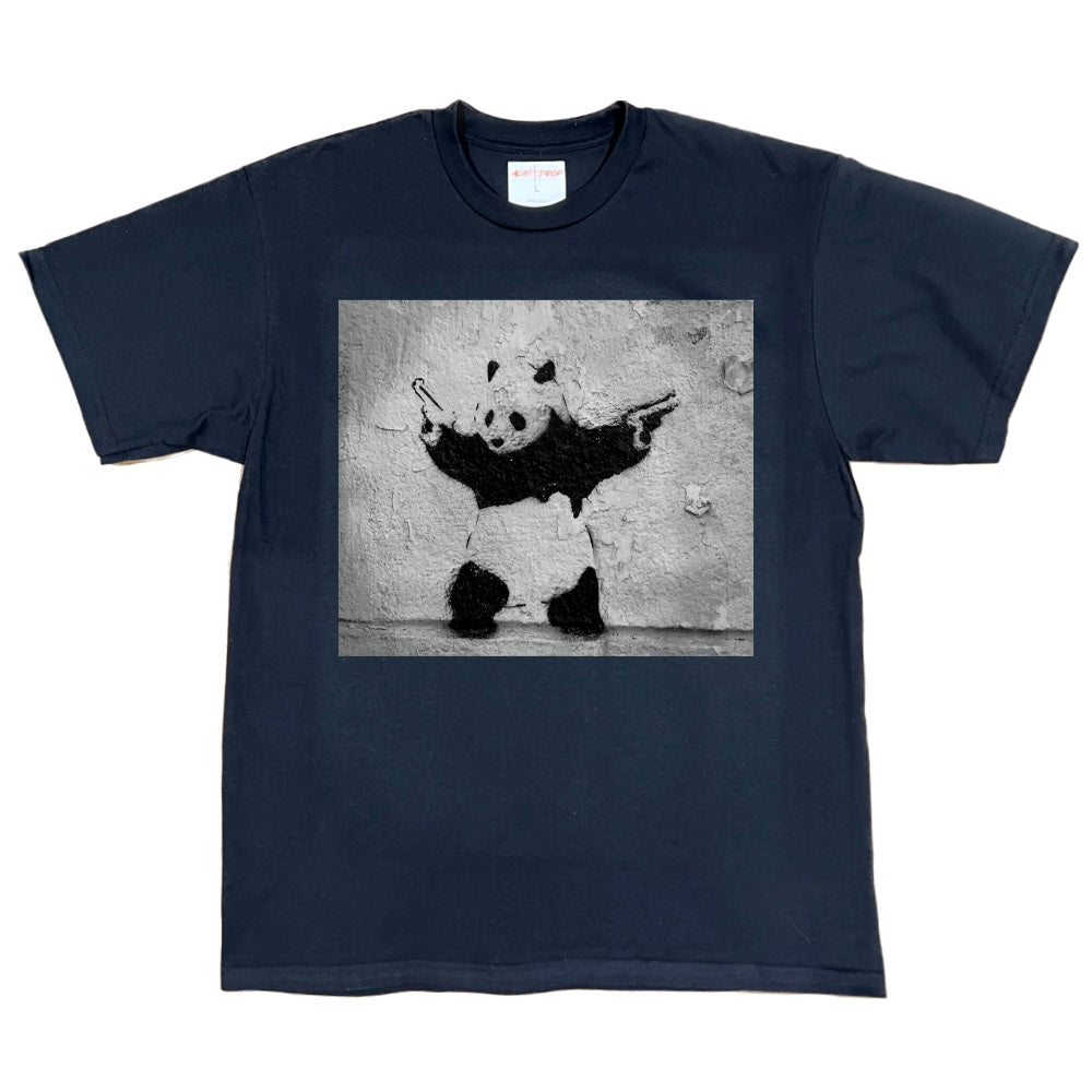 Panda 2 Guns Graffiti Tee