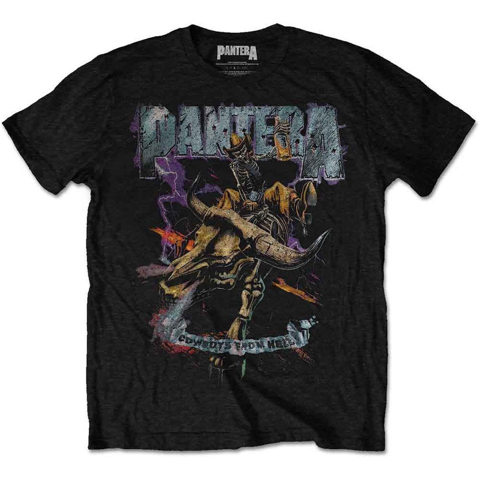 Pantera Vintage Rider Black Tee
