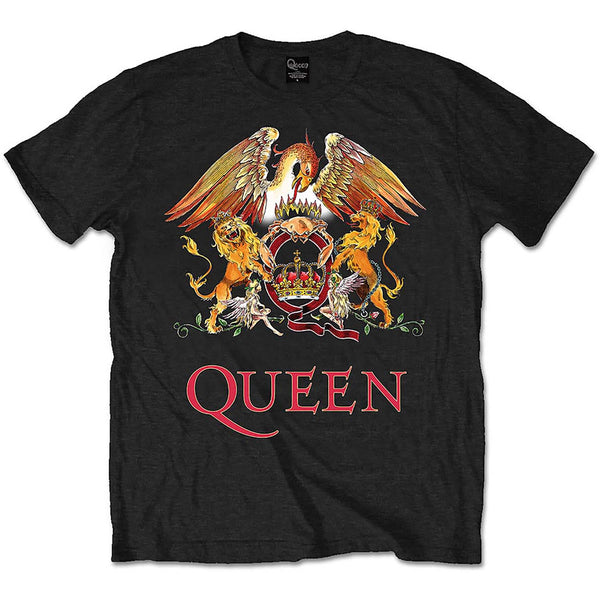 Queen Classic Crest Black Tee