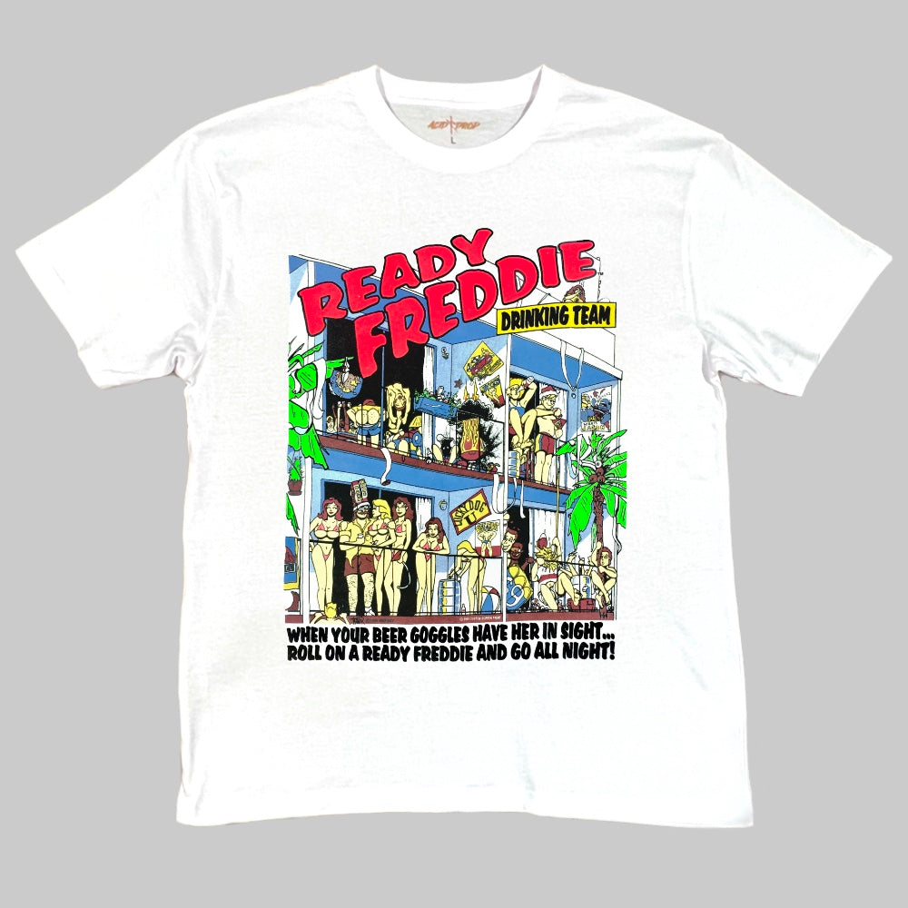 Ready Freddie Design White Tee