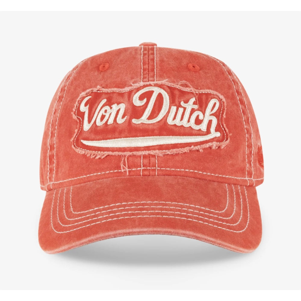 Von Dutch Retro Vibe Washed Red Dad Cap