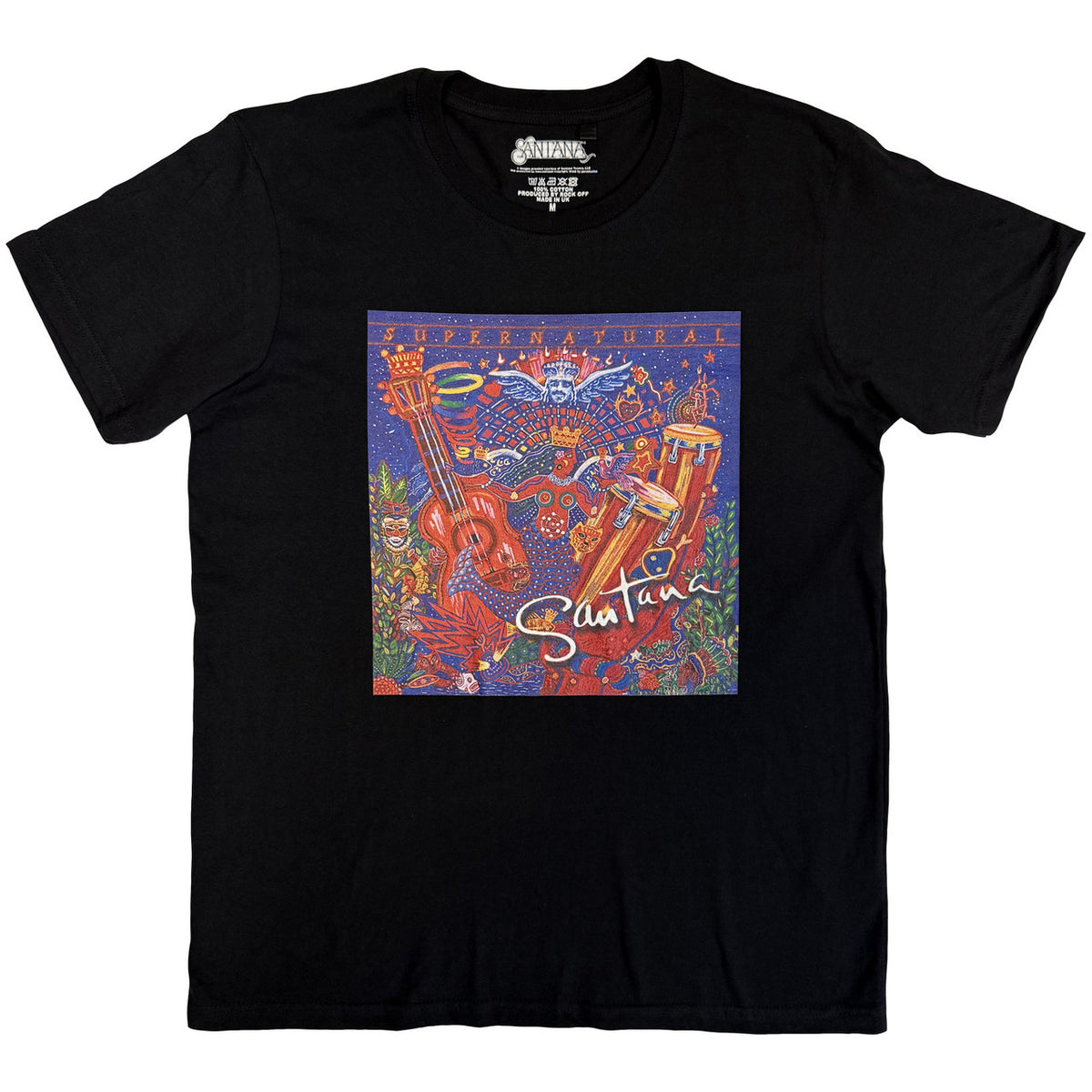 Santana Supernatural Black Tee