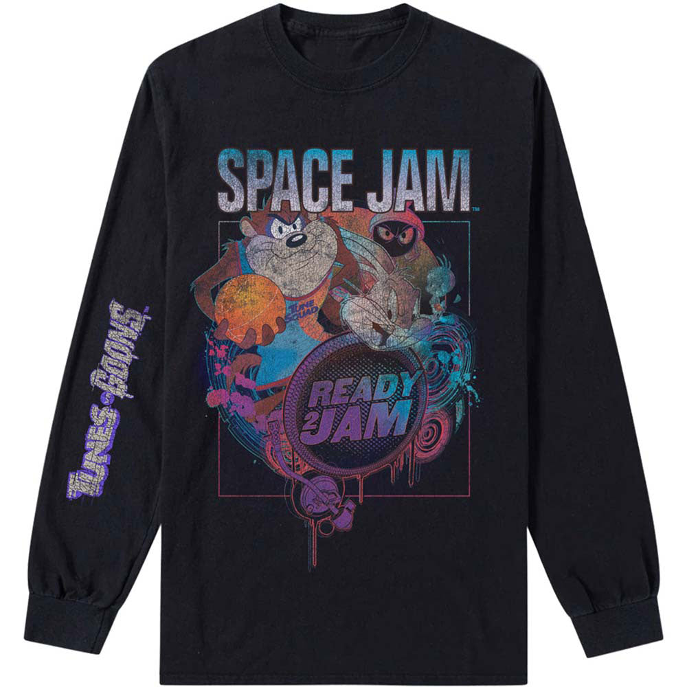 Space Jam 2 Ready 2 Jam Black Long Sleeve Tee