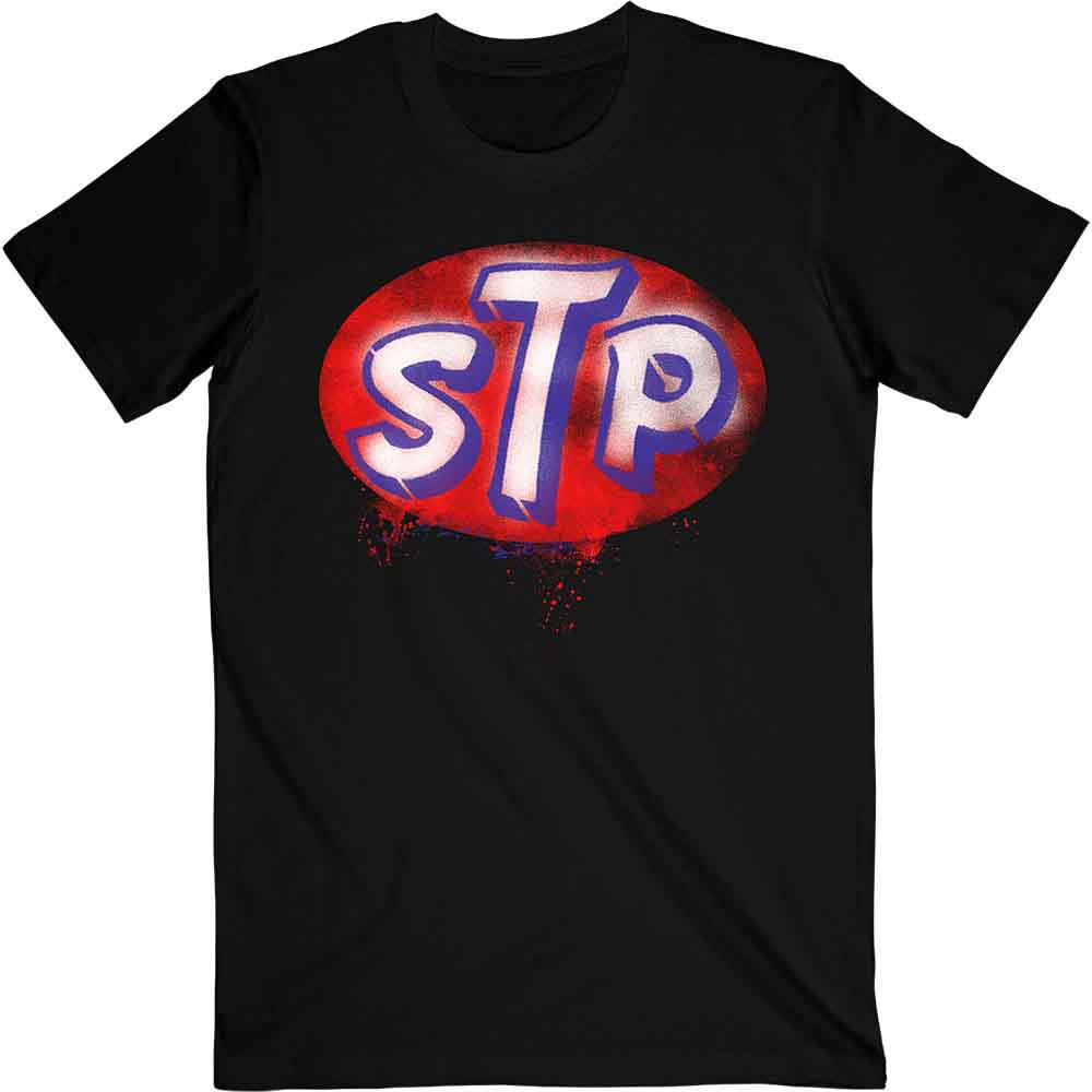 Stone Temple Pilots Red Logo Black Tee