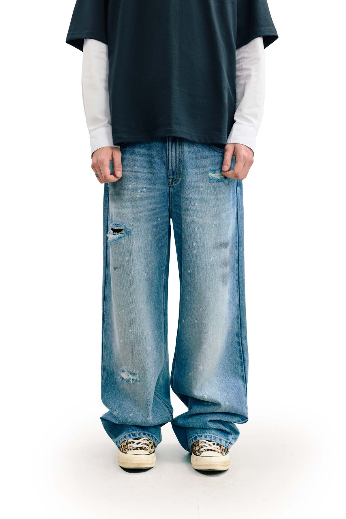 Sense Drip Washed Jeans Blue