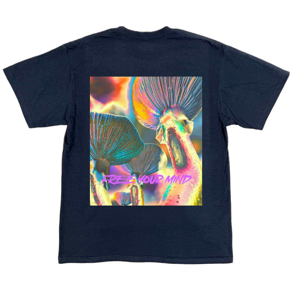 Shrooms PRD Psychedelic Backprint Design Tee