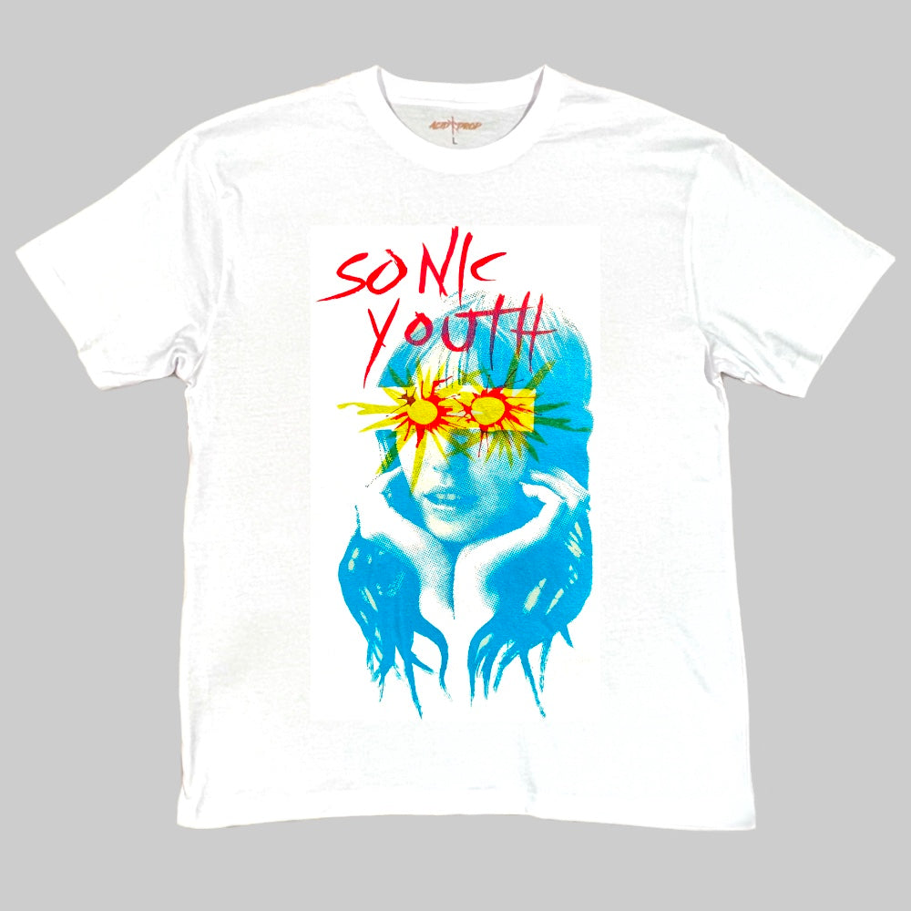 Sonic Youth Design White Tee