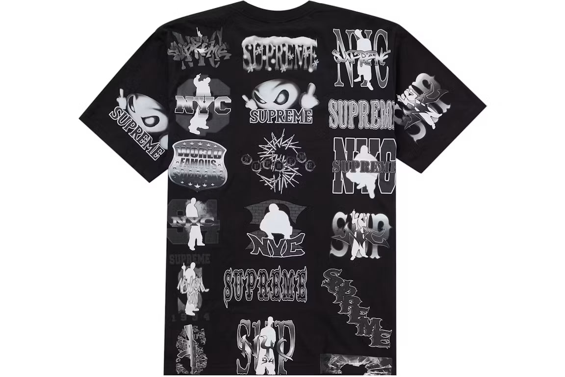 Supreme Flash Black Tee