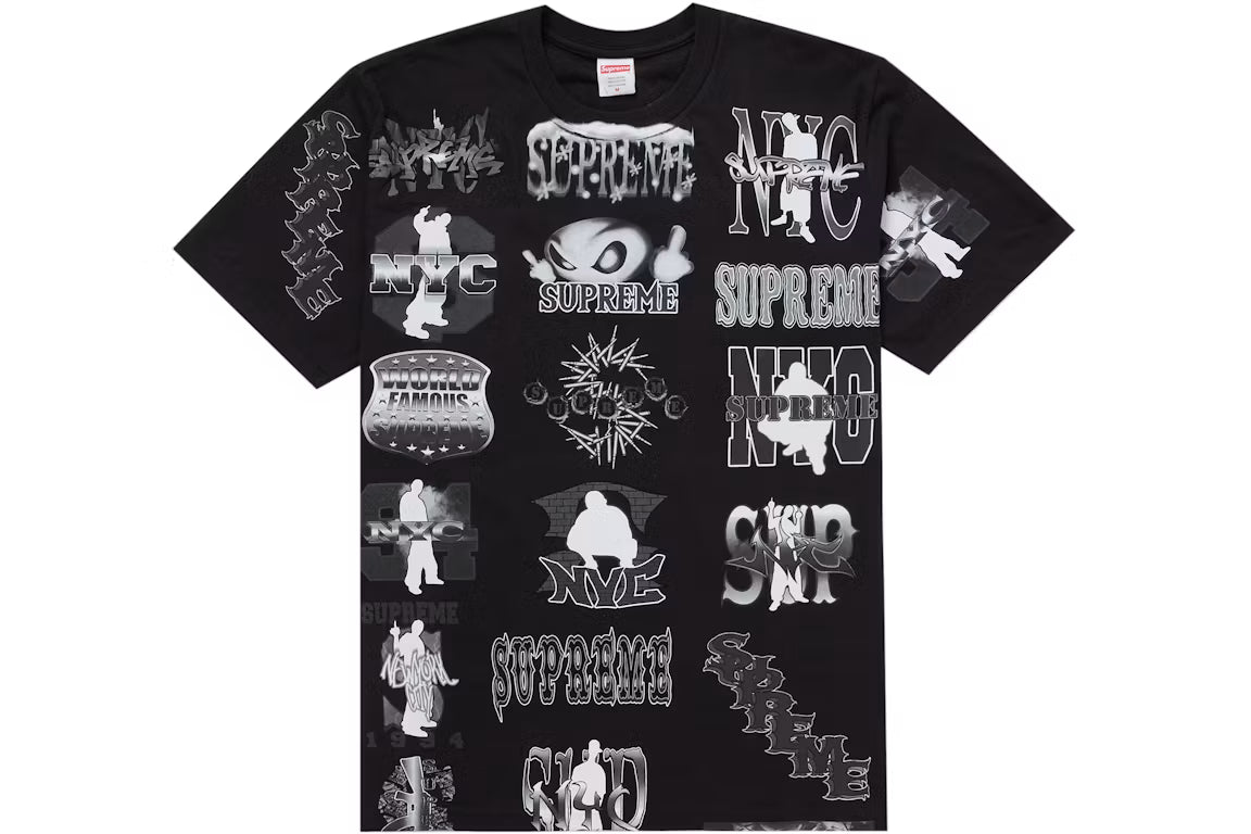 Supreme Flash Black Tee