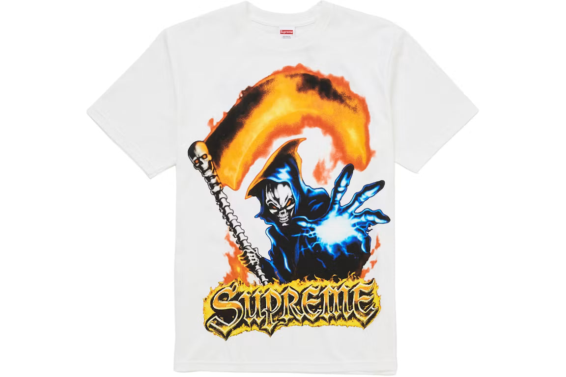 Supreme Grim Reaper White Tee
