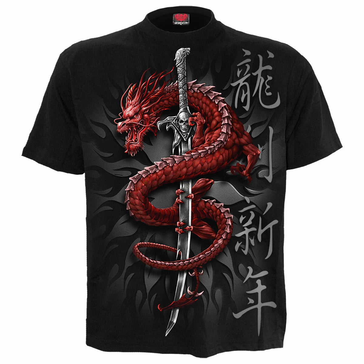 Spiral - ORIENTAL DRAGON Black Tee