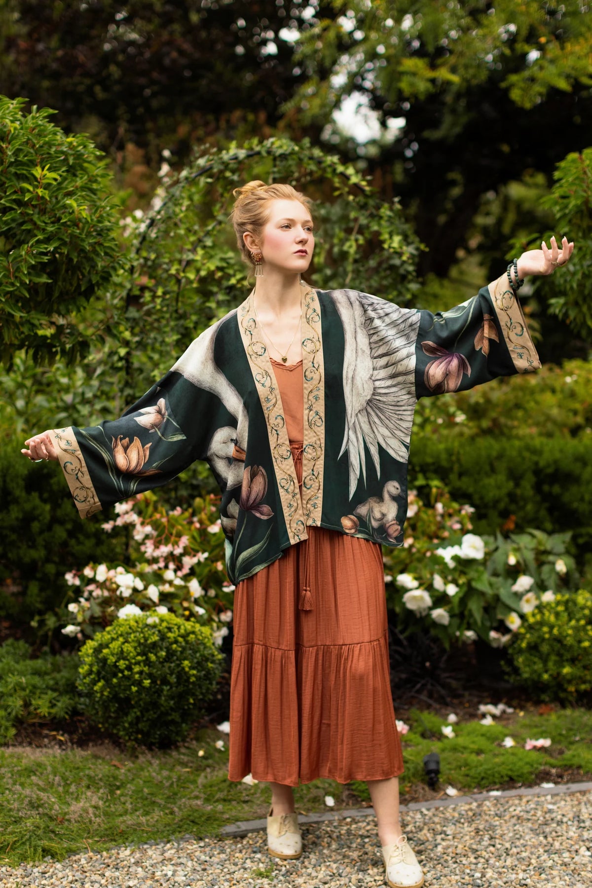 Under My Wing Duster Cropped Kimono