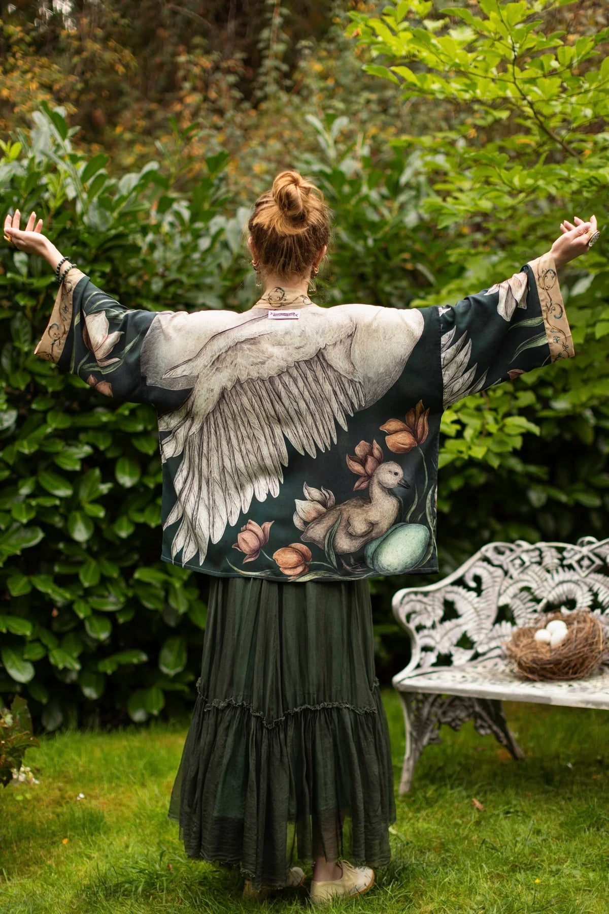 Under My Wing Duster Cropped Kimono